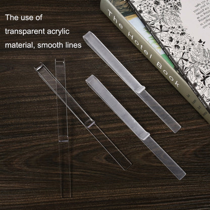 1 Pair PJ1226 Music Spectrum Clipplane Tablature Clip Music Song Clip, Transparent