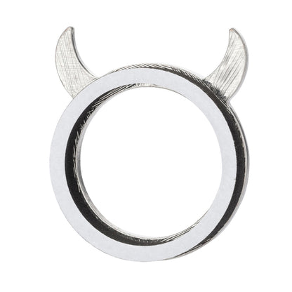 2 PCS Car Starter Button With Diamond Small Devil Decorative Ring, White, Pink, AB, Black, Red