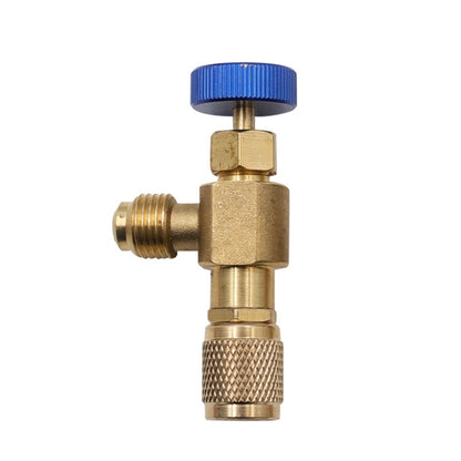 Air Conditioner Fluoridation Safety Valve Refrigerant Filling Connector, Side R410 Bottom R410, Side R410 Bottom R22, Side R22 Bottom R410, Side R22 Bottom R22