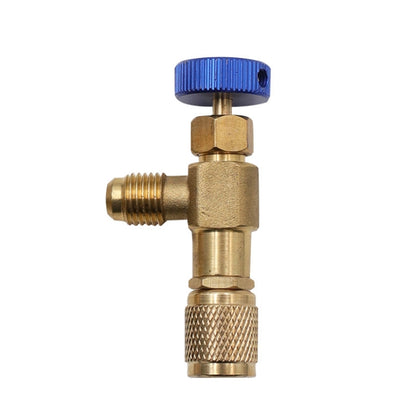 Air Conditioner Fluoridation Safety Valve Refrigerant Filling Connector, Side R410 Bottom R410, Side R410 Bottom R22, Side R22 Bottom R410, Side R22 Bottom R22