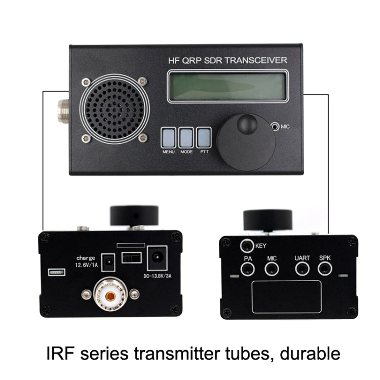 Mini 8 Band SSB/CW QRP Transceiver For Ham Radio, Style:, Host + Hand Mi  + US, Host + Hand Mi + EU, Host+Hand Mi