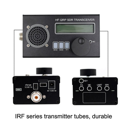 Mini 8 Band SSB/CW QRP Transceiver For Ham Radio, Style:, Host + Hand Mi  + US, Host + Hand Mi + EU, Host+Hand Mi