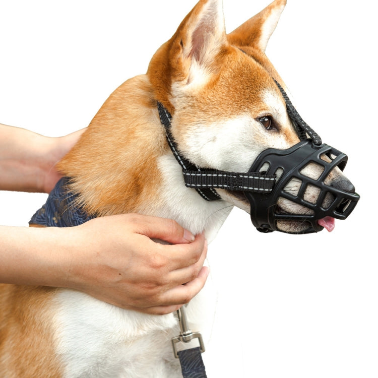 Reflective Pet Mouth Cover Anti-bite Anti-Chewing Adjustable Dog Muzzle Dog Mask, NO.1, NO.2, NO.3, NO.4, NO.5, NO.6