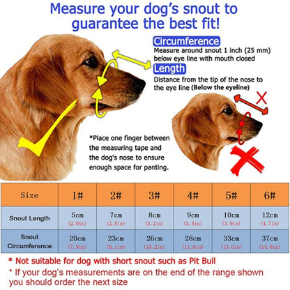 Reflective Pet Mouth Cover Anti-bite Anti-Chewing Adjustable Dog Muzzle Dog Mask, NO.1, NO.2, NO.3, NO.4, NO.5, NO.6