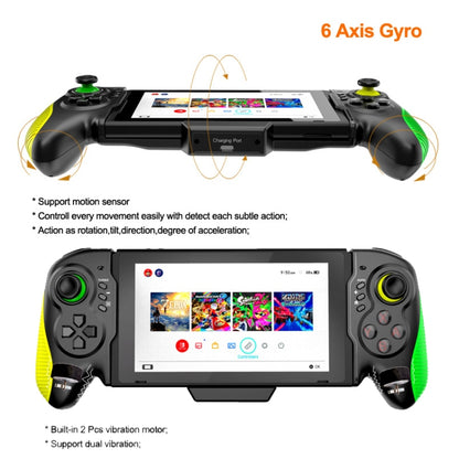 STK-7037 For Switch Game Controller with 6-axis Somatosensory Burst Function, STK-7037 (Yellow Green)