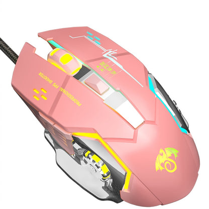 LEAVEN X6 6 Keys Game Computer Ergonomic Wired Mouse, Cable Length: 1.42m