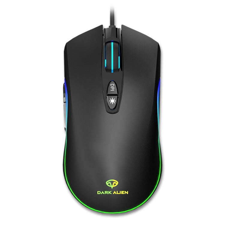 Dark Alien V600 7 Keys Office Computer Business Mouse, Cable Length: 1.42m