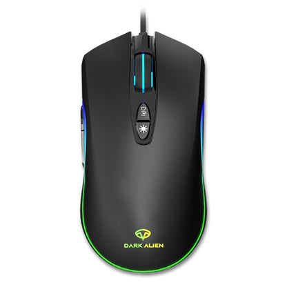 Dark Alien V600 7 Keys Office Computer Business Mouse, Cable Length: 1.42m