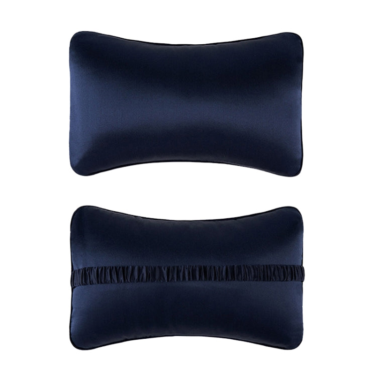 TZ19 Silk Car Head Pillow Car Memory Foam Comfort Lumbar Support, TZ19 Navy, TZ19 Pink, TZ19 Black, TZ19 Green, TZ19 Champagne, TZ19 Silver Gray