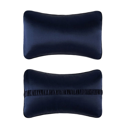 TZ19 Silk Car Head Pillow Car Memory Foam Comfort Lumbar Support, TZ19 Navy, TZ19 Pink, TZ19 Black, TZ19 Green, TZ19 Champagne, TZ19 Silver Gray