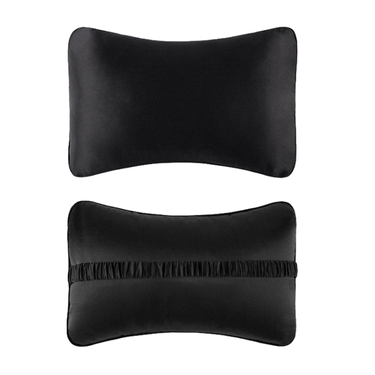 TZ19 Silk Car Head Pillow Car Memory Foam Comfort Lumbar Support, TZ19 Black, TZ19 Green, TZ19 Champagne, TZ19 Silver Gray, TZ19 Navy, TZ19 Pink