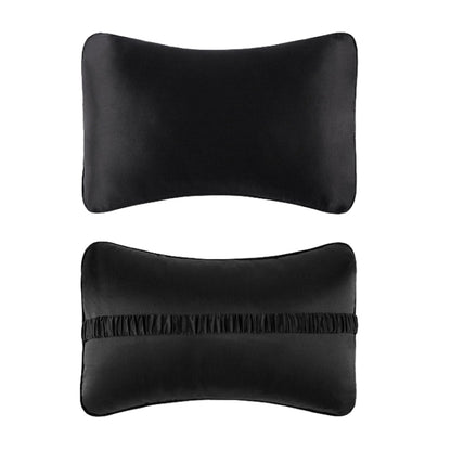 TZ19 Silk Car Head Pillow Car Memory Foam Comfort Lumbar Support, TZ19 Black, TZ19 Green, TZ19 Champagne, TZ19 Silver Gray, TZ19 Navy, TZ19 Pink