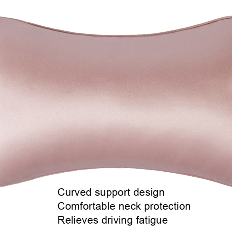 TZ19 Silk Car Head Pillow Car Memory Foam Comfort Lumbar Support, TZ19 Black, TZ19 Green, TZ19 Champagne, TZ19 Silver Gray, TZ19 Navy, TZ19 Pink