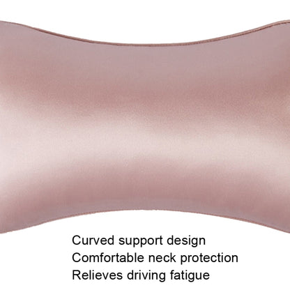 TZ19 Silk Car Head Pillow Car Memory Foam Comfort Lumbar Support, TZ19 Black, TZ19 Green, TZ19 Champagne, TZ19 Silver Gray, TZ19 Navy, TZ19 Pink
