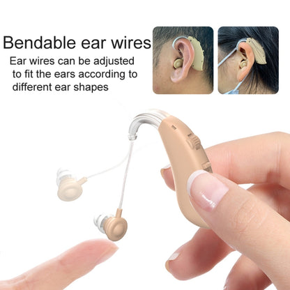 GM-301 Hearing Aid Rechargeable Sound Amplifier,Spec:, Bluetooth Model Skin Color, Bluetooth Model Blue, Without Bluetooth Blue, Without Bluetooth Skin Color, Without Bluetooth Black, With Charging Pod Blue+White, With Charging Pod Blue+Black