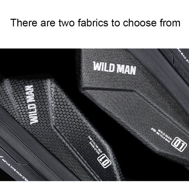 WILD MAN XT1 1L Bicycle EVA Hard Shell Phone Touch Screen Handlebar Bag, XT1(Twill), XT1(Solar)