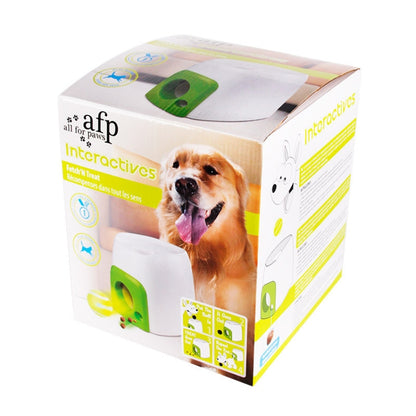 AFP Tennis Food Reward Machine Leaky Feeder Dog Smart Feeding Machine Toy, Green+1 Ball