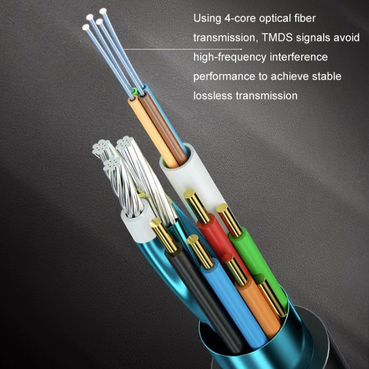 HDMI 2.1 8K 60HZ HD Active Optical Cable Computer Screen Conversion Line, Cable Length:, 60HZ 80m, 60HZ 10m, 60HZ 90m, 60HZ 15m, 60HZ 100m, 60HZ 20m, 60HZ 25m, 60HZ 30m, 60HZ 35m, 60HZ 40m, 60HZ 1.8m, 60HZ 50m, 60HZ 3m, 60HZ 60m, 60HZ 5m, 60HZ 70m     ...