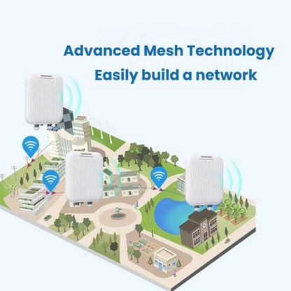 COMFAST CF-WA971 WiFi 7 Outdoor Access Point 3600Mbps With Directional Coverage, 2.5G WAN & Gigabit LAN Ports, EU Plug, US Plug, UK Plug
