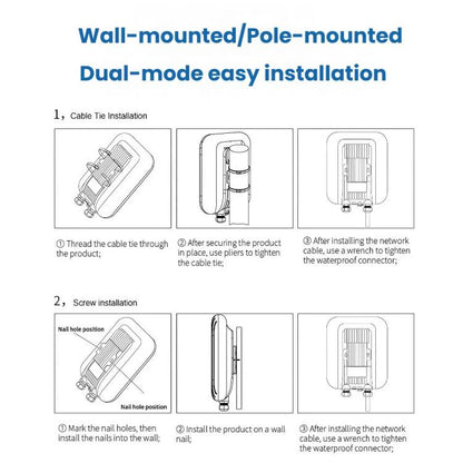 COMFAST CF-WA971 WiFi 7 Outdoor Access Point 3600Mbps With Directional Coverage, 2.5G WAN & Gigabit LAN Ports, EU Plug, US Plug, UK Plug