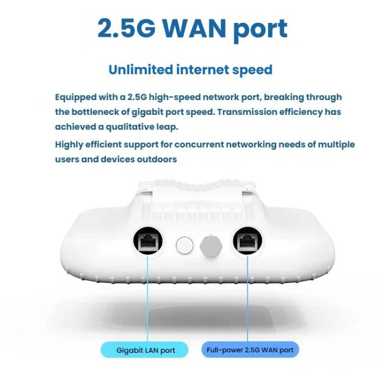 COMFAST CF-WA971 WiFi 7 Outdoor Access Point 3600Mbps With Directional Coverage, 2.5G WAN & Gigabit LAN Ports, EU Plug, US Plug, UK Plug