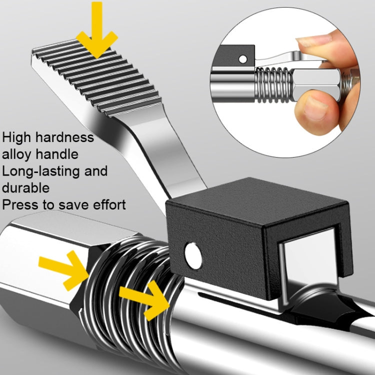 PC002 Lock Clamp Type High Pressure Grease Nozzle, Style:, Butter Mouth, Butter Mouth+30cm Hose, Butter Mouth+30cm Hose+3 Heads, Butter Mouth+40cm Hose, Butter Mouth+40cm Hose+3 Heads, Butter Mouth+60cm Hose, Butter Mouth+60cm Hose+3 Heads