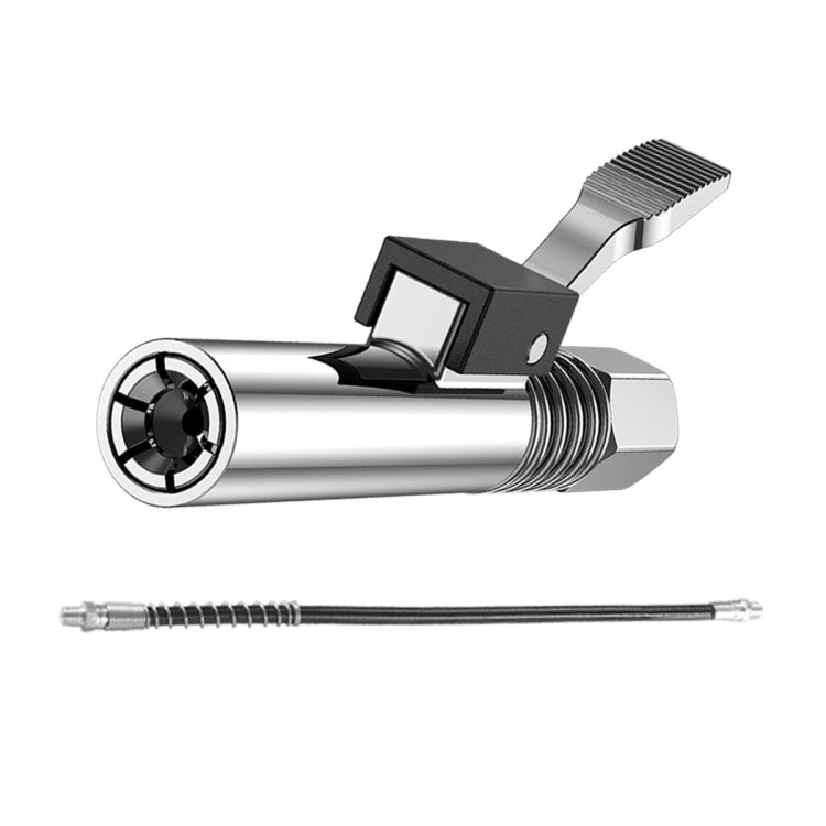 PC002 Lock Clamp Type High Pressure Grease Nozzle, Style:, Butter Mouth, Butter Mouth+30cm Hose, Butter Mouth+30cm Hose+3 Heads, Butter Mouth+40cm Hose, Butter Mouth+40cm Hose+3 Heads, Butter Mouth+60cm Hose, Butter Mouth+60cm Hose+3 Heads