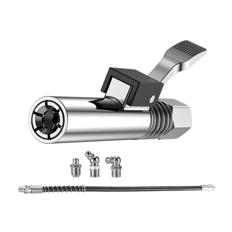 PC002 Lock Clamp Type High Pressure Grease Nozzle, Style:, Butter Mouth, Butter Mouth+30cm Hose, Butter Mouth+30cm Hose+3 Heads, Butter Mouth+40cm Hose, Butter Mouth+40cm Hose+3 Heads, Butter Mouth+60cm Hose, Butter Mouth+60cm Hose+3 Heads
