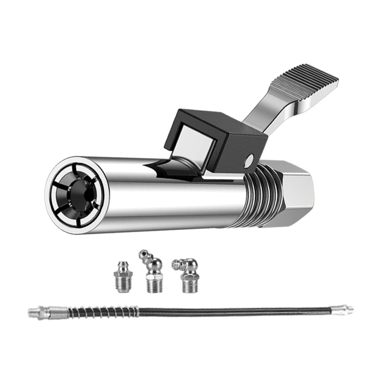 PC002 Lock Clamp Type High Pressure Grease Nozzle, Style:, Butter Mouth, Butter Mouth+30cm Hose, Butter Mouth+30cm Hose+3 Heads, Butter Mouth+40cm Hose, Butter Mouth+40cm Hose+3 Heads, Butter Mouth+60cm Hose, Butter Mouth+60cm Hose+3 Heads