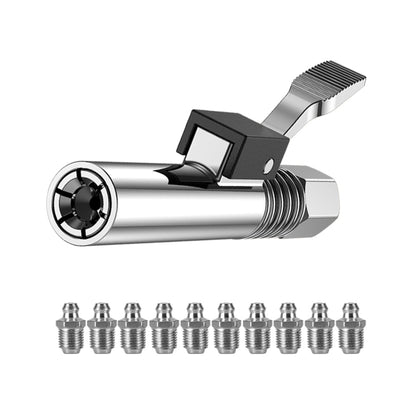 PC002 Lock Clamp Type High Pressure Grease Nozzle, Style:, Butter Mouth, Butter Mouth+30cm Hose, Butter Mouth+30cm Hose+3 Heads, Butter Mouth+40cm Hose, Butter Mouth+40cm Hose+3 Heads, Butter Mouth+60cm Hose, Butter Mouth+60cm Hose+3 Heads