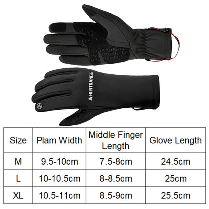 HUNTRANGE A037 Plus Velvet Sports Windproof Waterproof Touch Screen Riding Gloves, M, L, XL