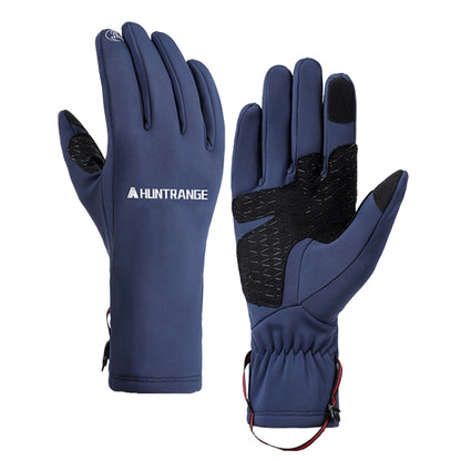 HUNTRANGE A037 Plus Velvet Sports Windproof Waterproof Touch Screen Riding Gloves, M, L, XL