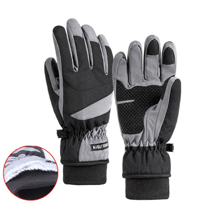 HLINTRANGE 061 Skiing Warm Gloves Sports Riding Waterproof Touch Screen Gloves, M, L, XL