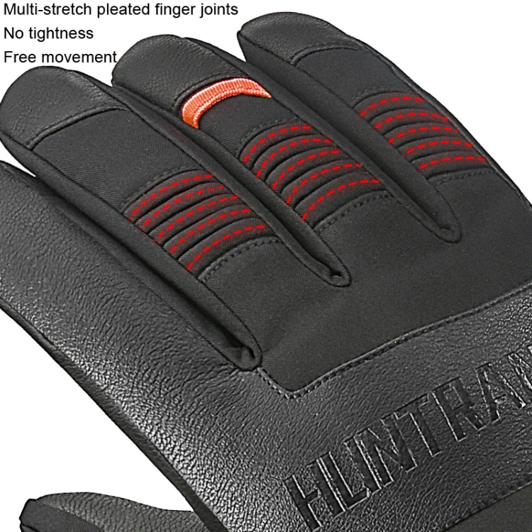 HUNTRANGE A055 Waterproof Riding Sports Touch Screen Keep Warm Gloves, L, XL