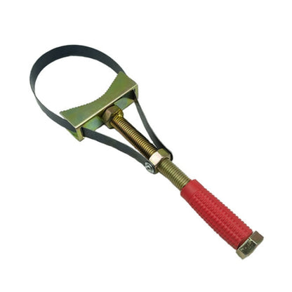 Oil Filter Wrench Adjustable Steel Strap Oil Removal Tool, 90-140mm