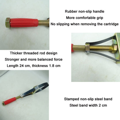 Oil Filter Wrench Adjustable Steel Strap Oil Removal Tool, 90-140mm