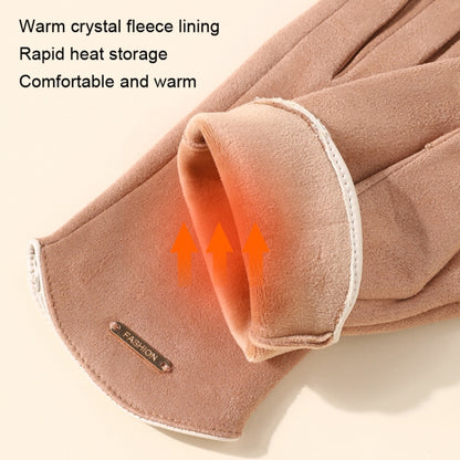 Touch Screen Plus Velvet Keep Warm Riding Gloves, Men Black, Men Gray, Men Camel, Women Pink, Women Milk White), Women Dark Green, Women Camel, Women Black