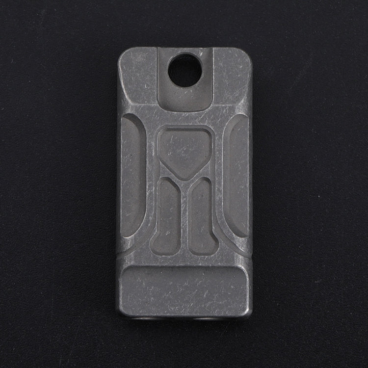 KS007A Titanium Alloy Whistle Dual Tube High Frequency Motion Survival Whistle, KS007A Sandblast, KS007A Stonewash