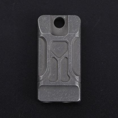 KS007A Titanium Alloy Whistle Dual Tube High Frequency Motion Survival Whistle, KS007A Sandblast, KS007A Stonewash
