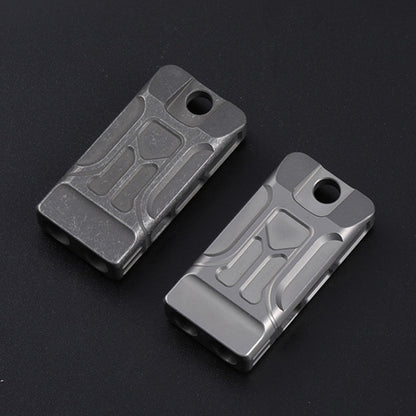 KS007A Titanium Alloy Whistle Dual Tube High Frequency Motion Survival Whistle, KS007A Sandblast, KS007A Stonewash