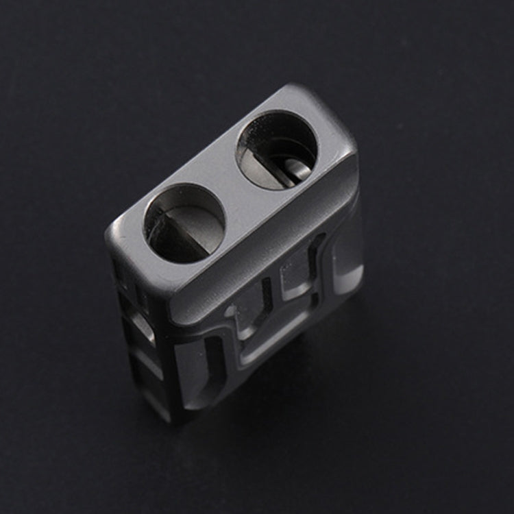 KS007A Titanium Alloy Whistle Dual Tube High Frequency Motion Survival Whistle, KS007A Sandblast, KS007A Stonewash