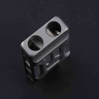 KS007A Titanium Alloy Whistle Dual Tube High Frequency Motion Survival Whistle, KS007A Sandblast, KS007A Stonewash
