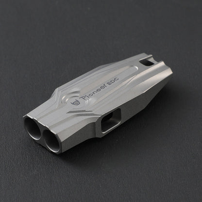 KS014 Dual Tube Outdoor Survival Referee Training High Frequency Whistle, KS014 Sandblast, KS014 Stonewash, KS014 Colorful, KS014 Natural Color