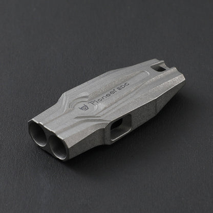KS014 Dual Tube Outdoor Survival Referee Training High Frequency Whistle, KS014 Colorful, KS014 Natural Color, KS014 Sandblast, KS014 Stonewash