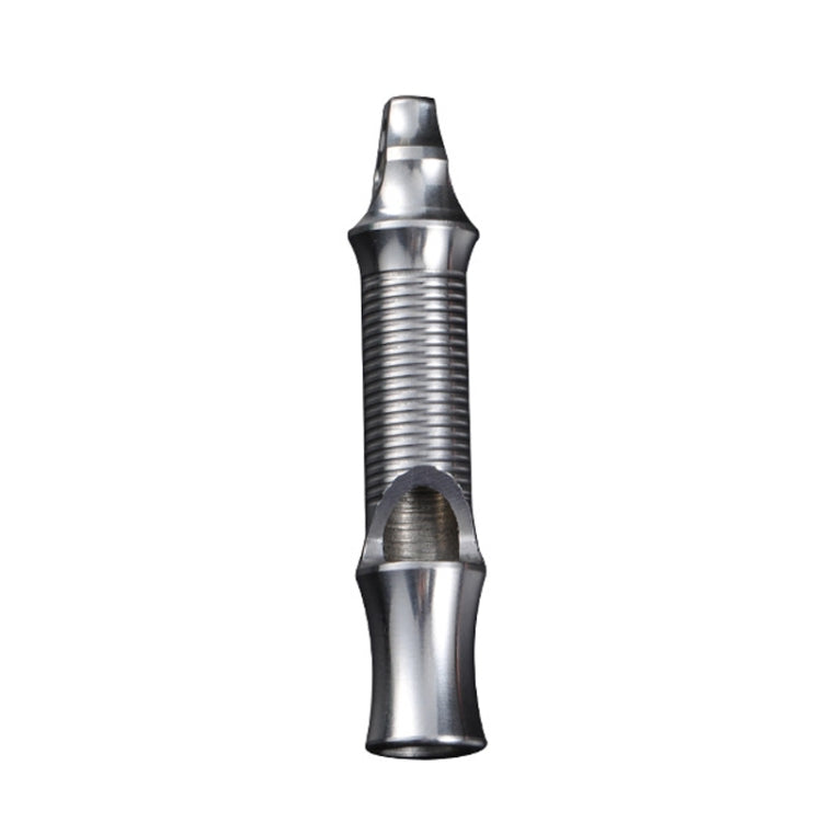 KS011 Stainless Steel Single Tube Outdoor Survivor Training High Frequency Whistle, KS011 Stainless Steel