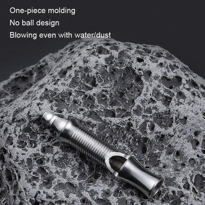 KS011 Stainless Steel Single Tube Outdoor Survivor Training High Frequency Whistle, KS011 Stainless Steel