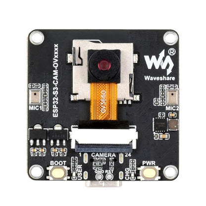 Waveshare ESP32-S3 AIoT Camera Development Board, With GC0308 Camera, With GC2145 Camera, With OV3660 Camera, With OV5640 Camera