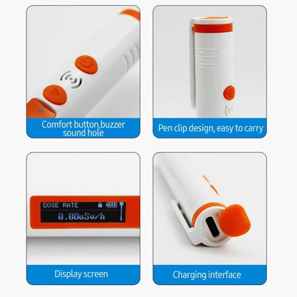 Pen Type Nuclear Radiation Detector Geiger Counter Sound Light Alarm, Pen Type