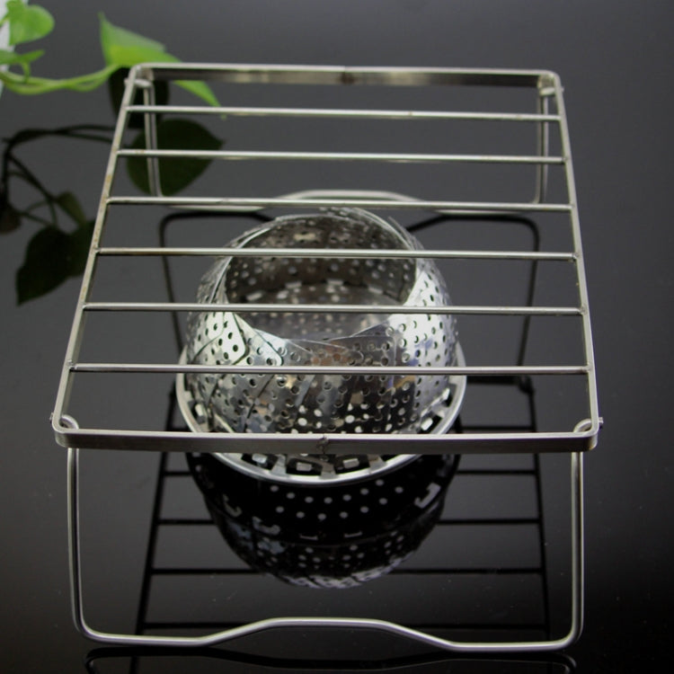 Outdoor Mini Portable Folding Grill Stainless Steel 304 Furnace Head Bracket, Size:, 17x15.5x9.5cm, 23x19.5x11cm, 27.5x23.5x13cm