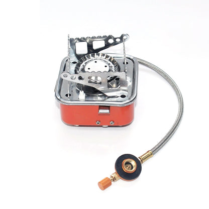Outdoor Camping Mountaineering Portable Mini Gas Stove, Style:, Square (Regular Model), Square (Buckle Model), Square (Threaded Interface), Lotus (Regular Model), Lotus (Buckle Model), Lotus (Threaded Interface)